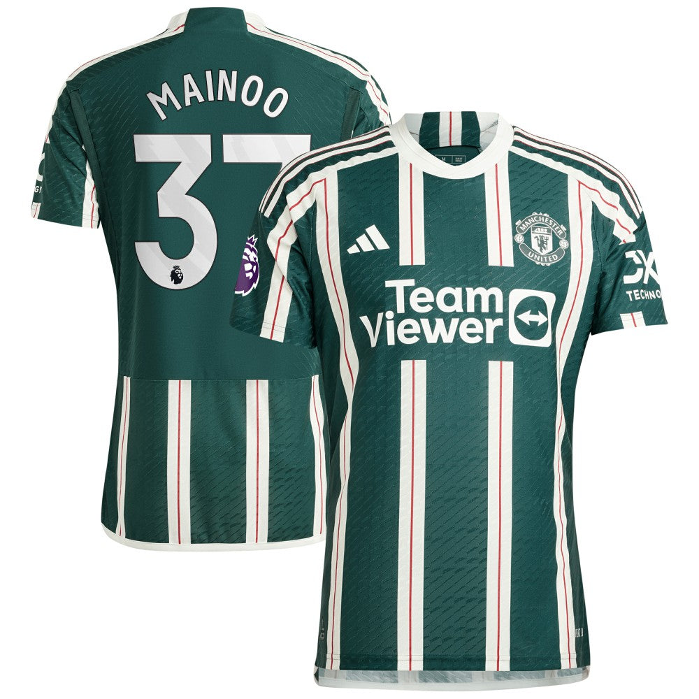Kobbie Mainoo Manchester United 2023/24 Away Player Jersey Green - Adidas for sale
