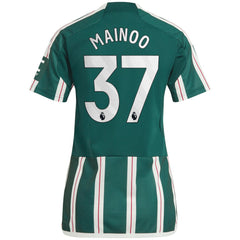 Kobbie Mainoo Manchester United Women's 2023/24 Away Replica Player Jersey Green - Adidas cheap