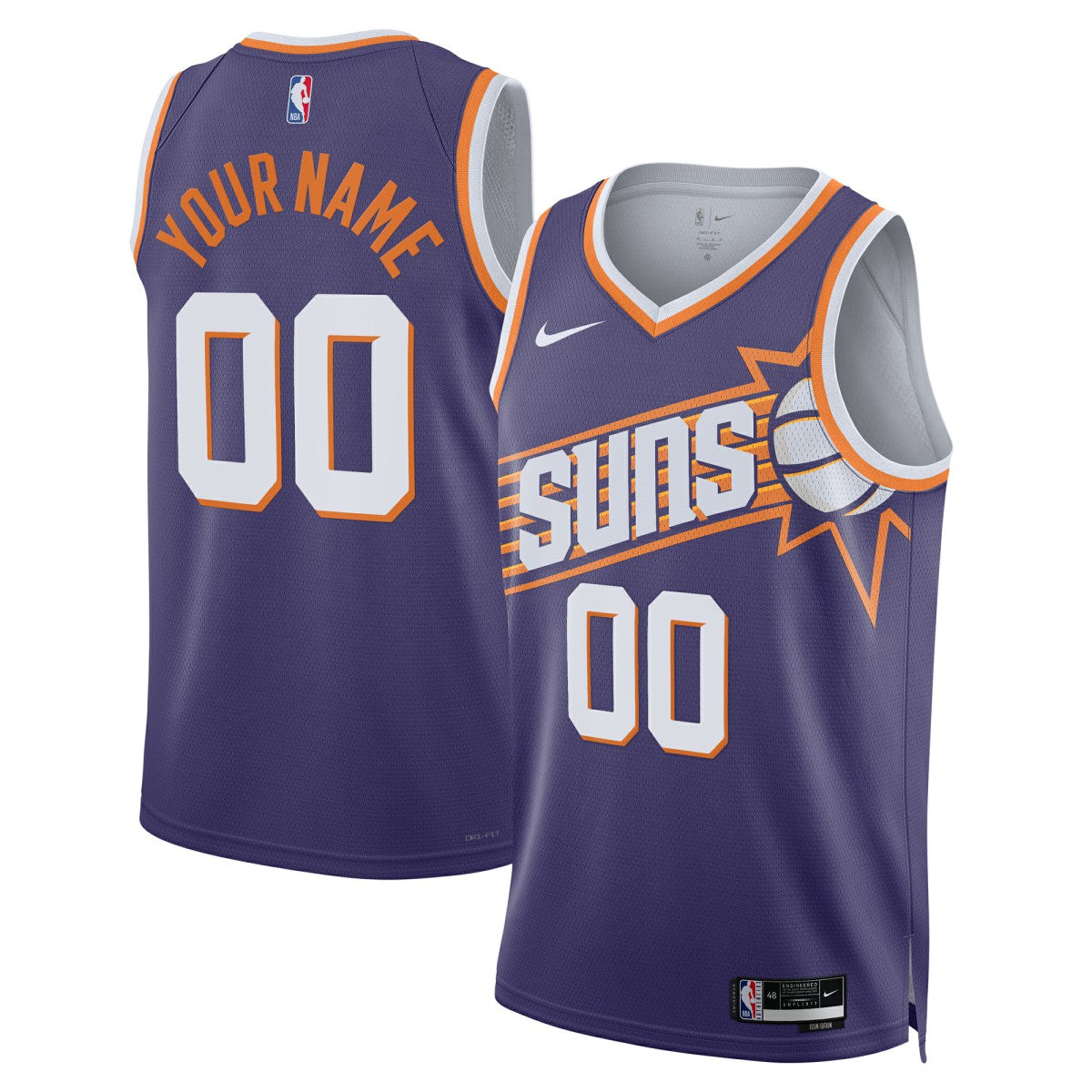 Phoenix Suns Unisex Swingman Custom Jersey Purple Icon Edition | Nike Near Me