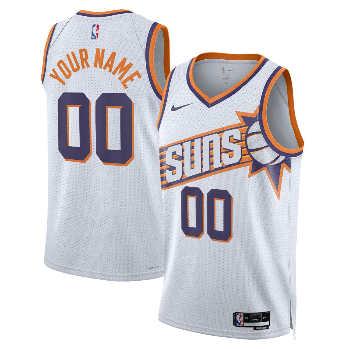 Phoenix Suns Unisex Swingman Custom Jersey White Association Edition | Nike for sale