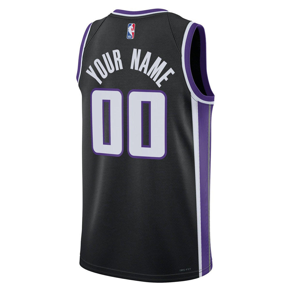 Sacramento Kings Unisex Swingman Custom Jersey Icon Edition Black | Nike Lifestyle