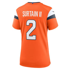 Nike Patrick Surtain II Denver Broncos Women's Mile High Collection Game Jersey Orange