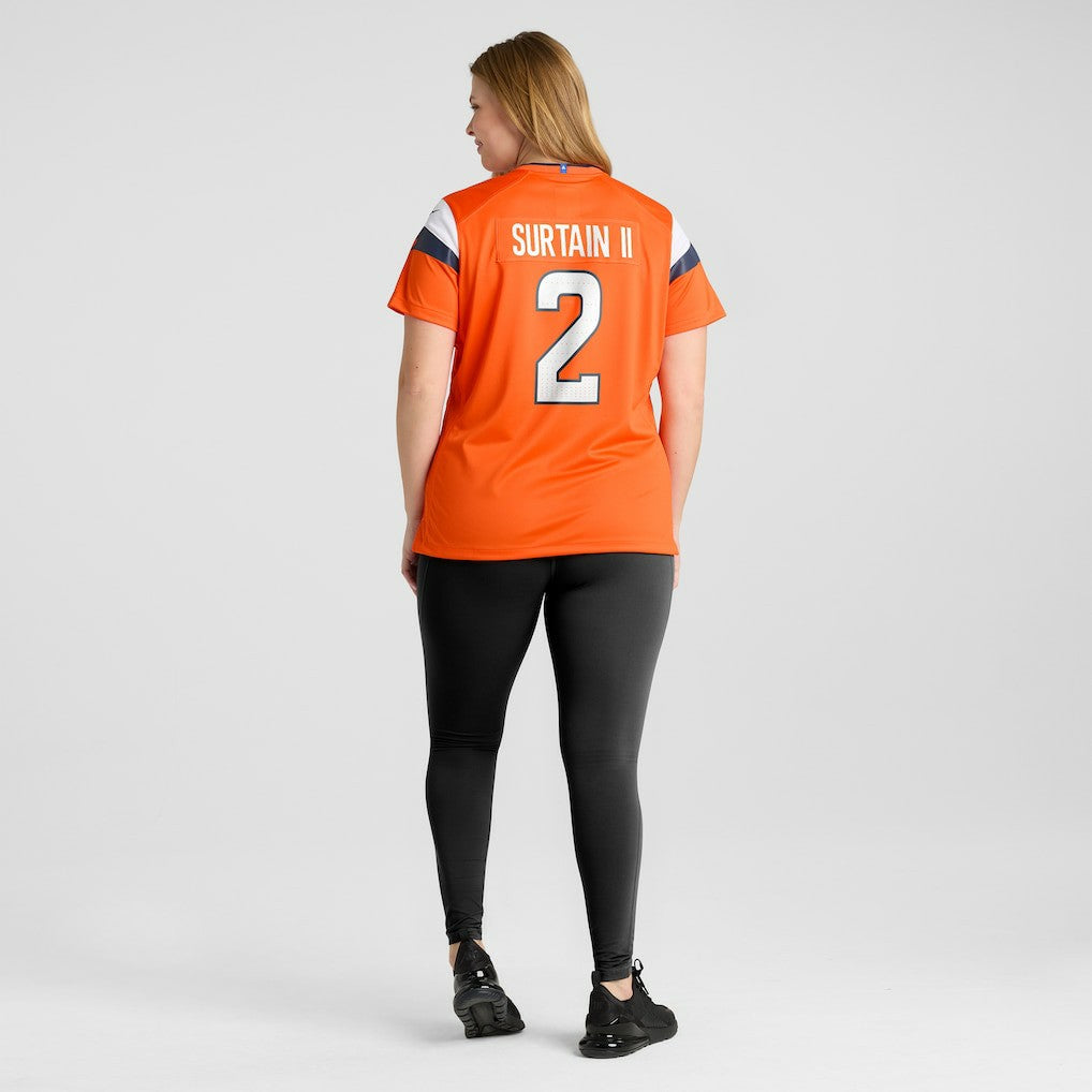 Nike Patrick Surtain II Denver Broncos Women's Mile High Collection Game Jersey Orange