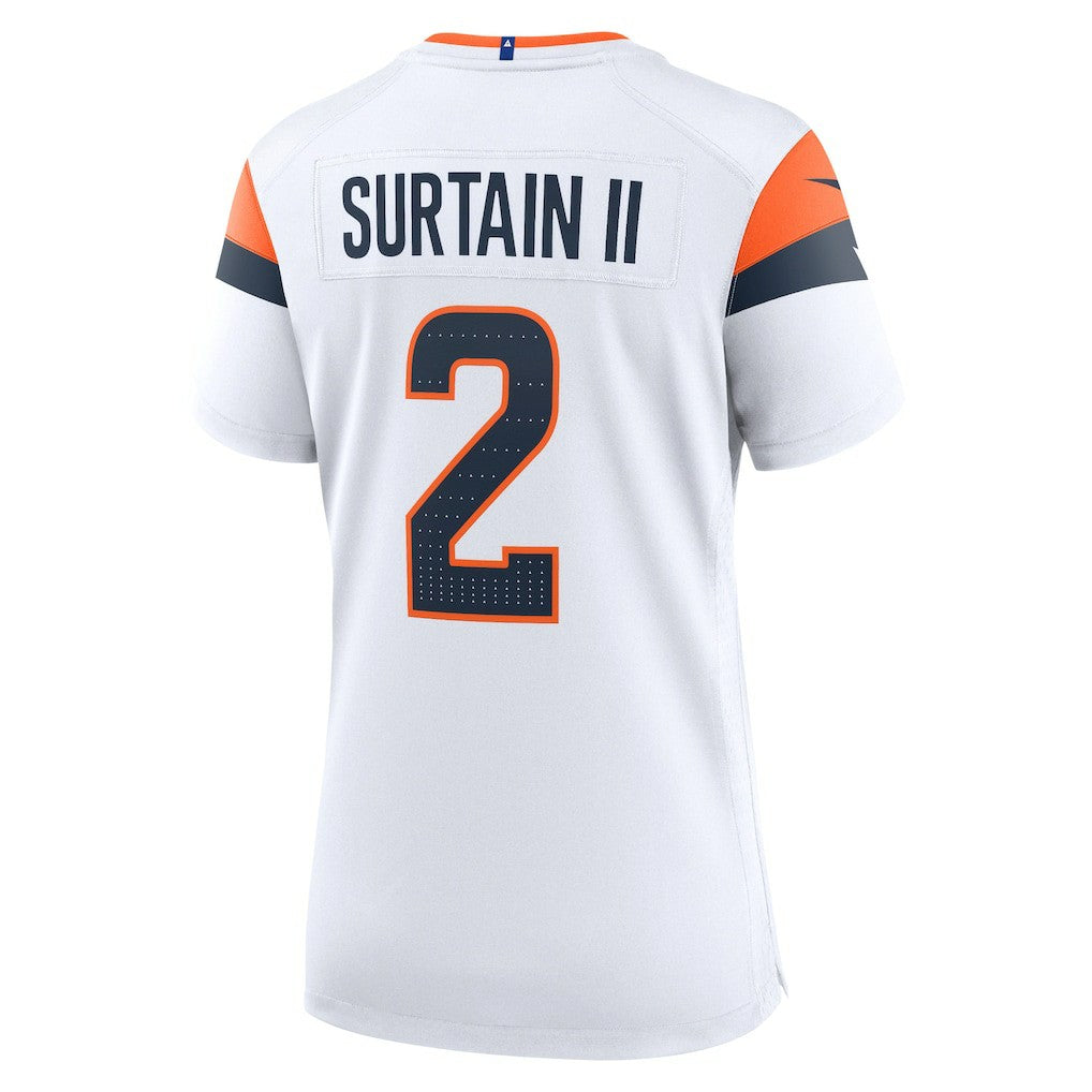 Nike Patrick Surtain II Denver Broncos Women's Mile High Collection Game Jersey White