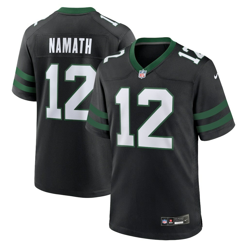 Nike Joe Namath New York Jets Alternate Retired Player Game Jersey Legacy Black