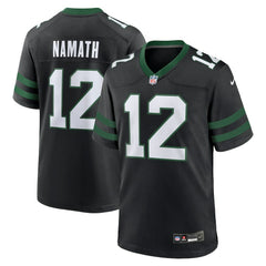 Nike Joe Namath New York Jets Alternate Retired Player Game Jersey Legacy Black