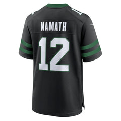 Nike Joe Namath New York Jets Alternate Retired Player Game Jersey Legacy Black