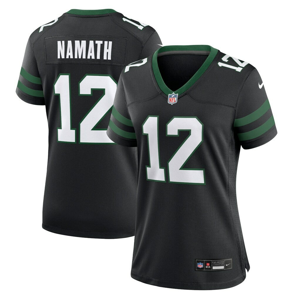 Nike Joe Namath New York Jets Women's Retired Player Alternate Game Jersey Legacy Black