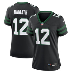 Nike Joe Namath New York Jets Women's Retired Player Alternate Game Jersey Legacy Black