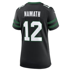 Nike Joe Namath New York Jets Women's Retired Player Alternate Game Jersey Legacy Black