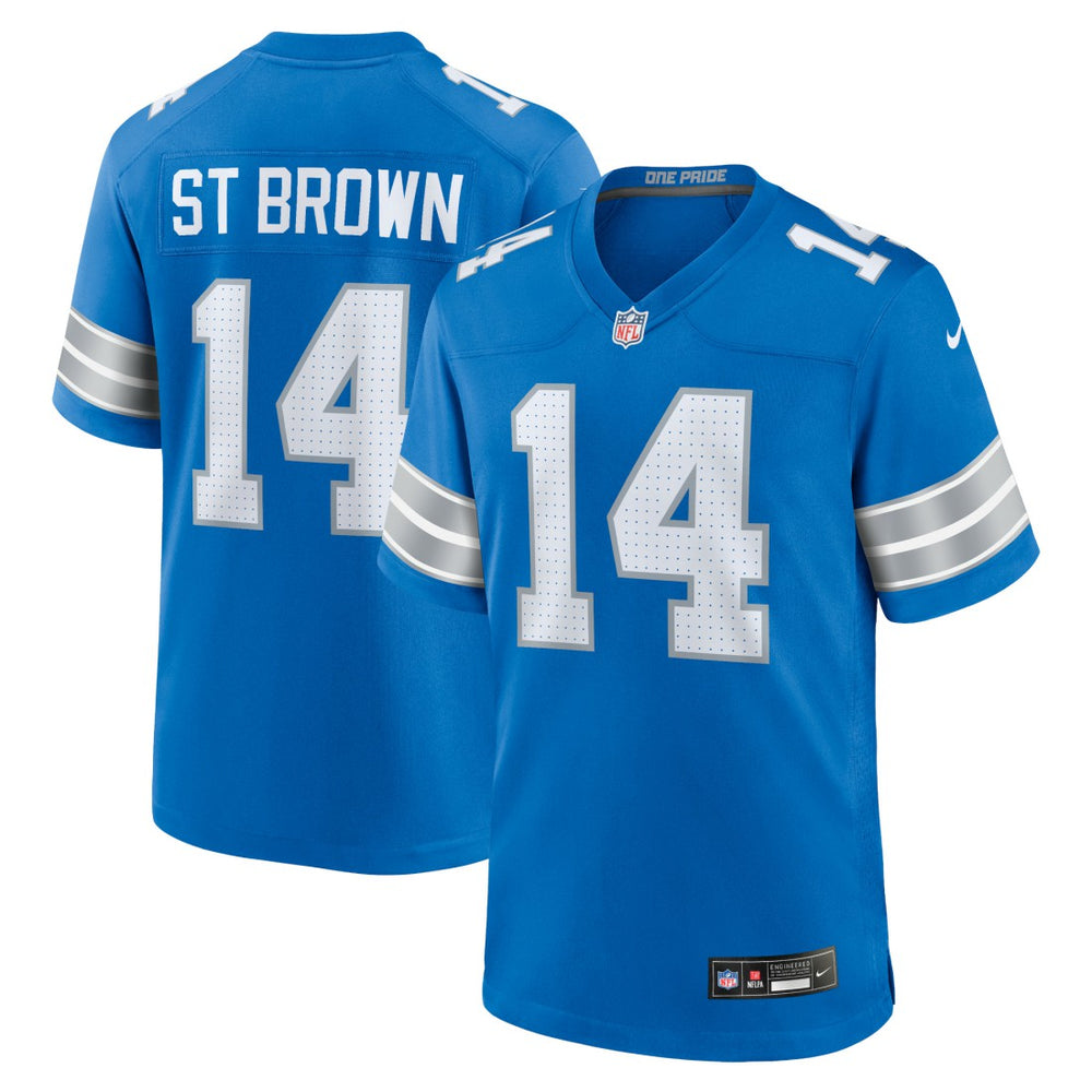 Nike Amon-Ra St. Brown Detroit Lions Game Jersey Blue