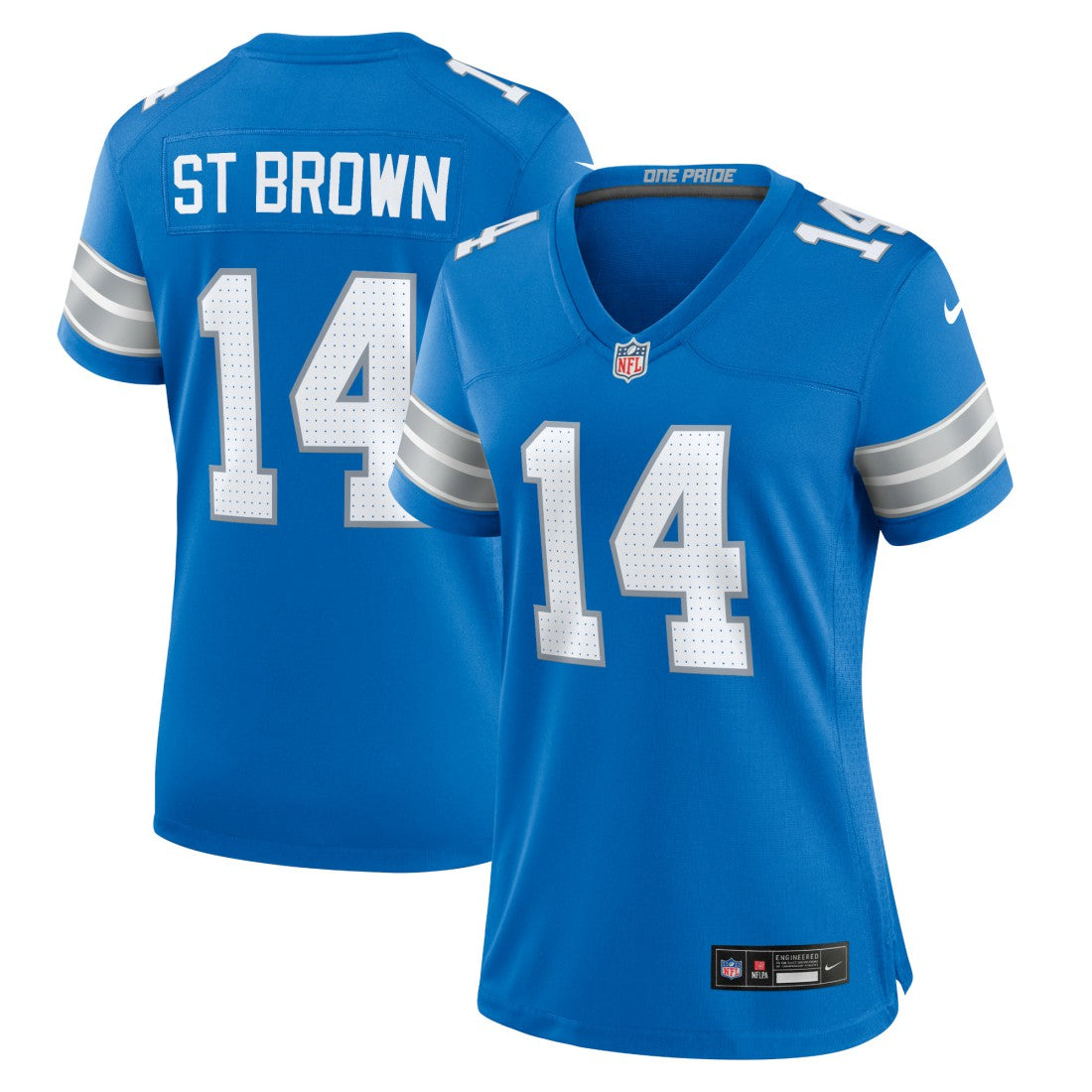 Nike Amon-Ra St. Brown Detroit Lions Women's Team Game Jersey Blue