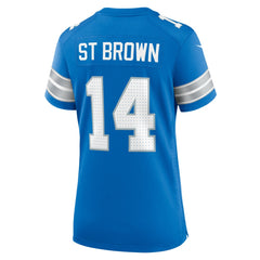 Nike Amon-Ra St. Brown Detroit Lions Women's Team Game Jersey Blue