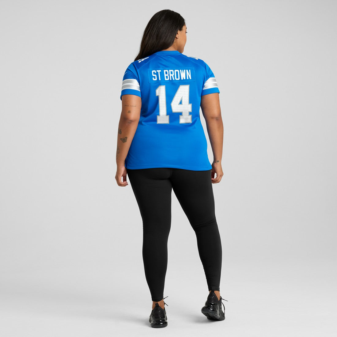 Nike Amon-Ra St. Brown Detroit Lions Women's Team Game Jersey Blue