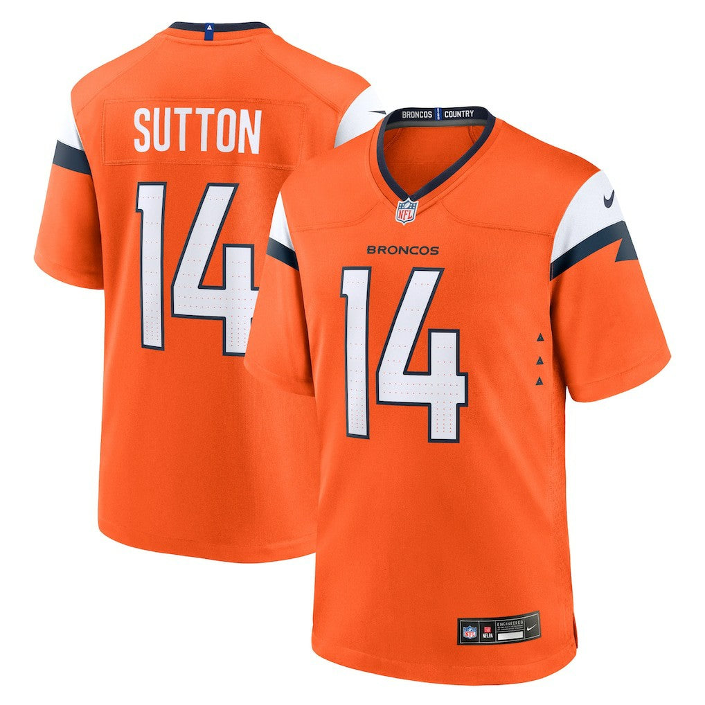 Nike Courtland Sutton Denver Broncos Mile High Collection Game Jersey Orange