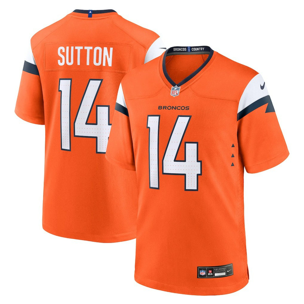 Nike Courtland Sutton Denver Broncos Mile High Collection Game Jersey Orange