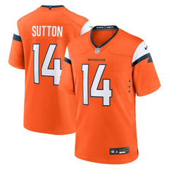 Nike Courtland Sutton Denver Broncos Mile High Collection Game Jersey Orange