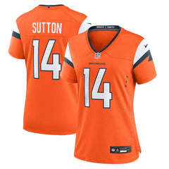 Nike Courtland Sutton Denver Broncos Women's Mile High Collection Game Jersey Orange