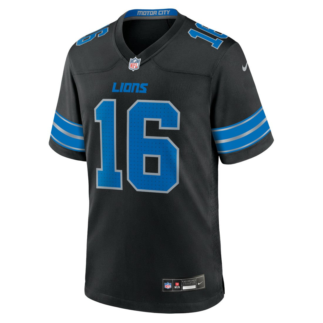 Nike Jared Goff Detroit Lions 2nd Alternate Game Jersey Black