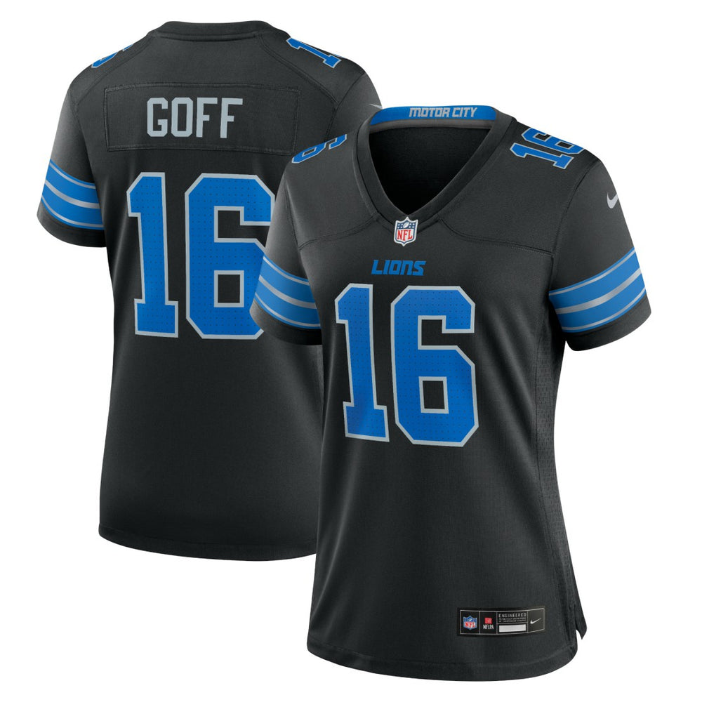 Nike Jared Goff Detroit Lions Women's 2nd Alternate Game Jersey Black