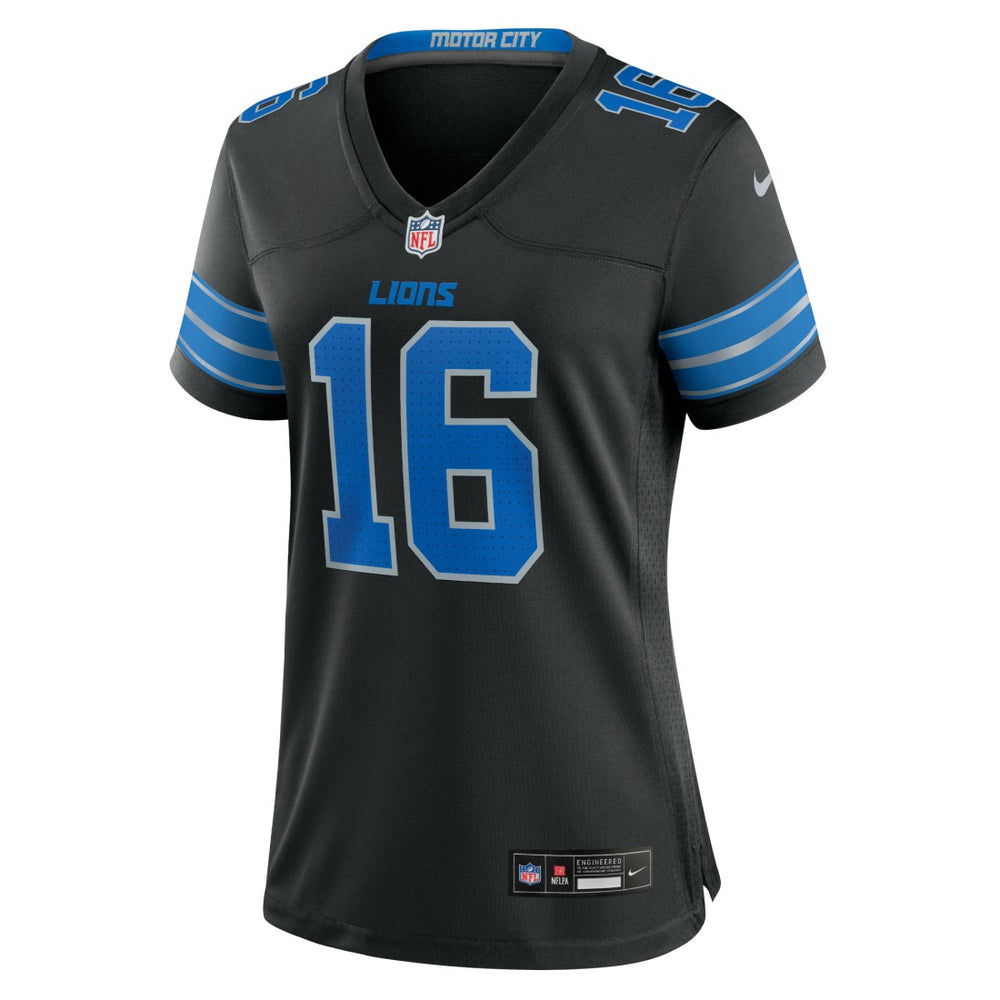 Nike Jared Goff Detroit Lions Women's 2nd Alternate Game Jersey Black