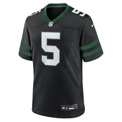 Nike Garrett Wilson New York Jets Alternate Game Jersey Legacy Black