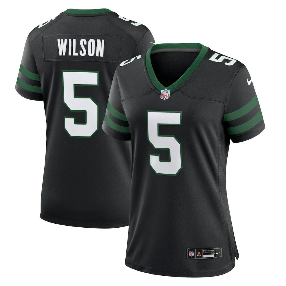 Nike Garrett Wilson New York Jets Women's Alternate Game Jersey Legacy Black