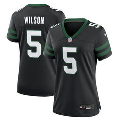 Nike Garrett Wilson New York Jets Women's Alternate Game Jersey Legacy Black