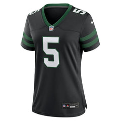 Nike Garrett Wilson New York Jets Women's Alternate Game Jersey Legacy Black