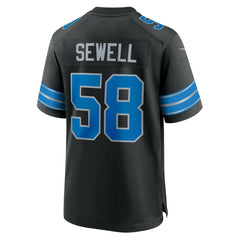 Nike Penei Sewell Detroit Lions 2nd Alternate Game Jersey Black