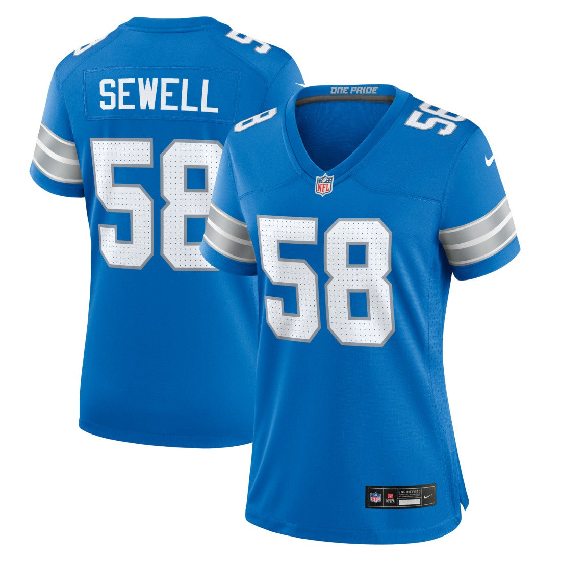 Nike Penei Sewell Detroit Lions Women's Game Jersey Blue