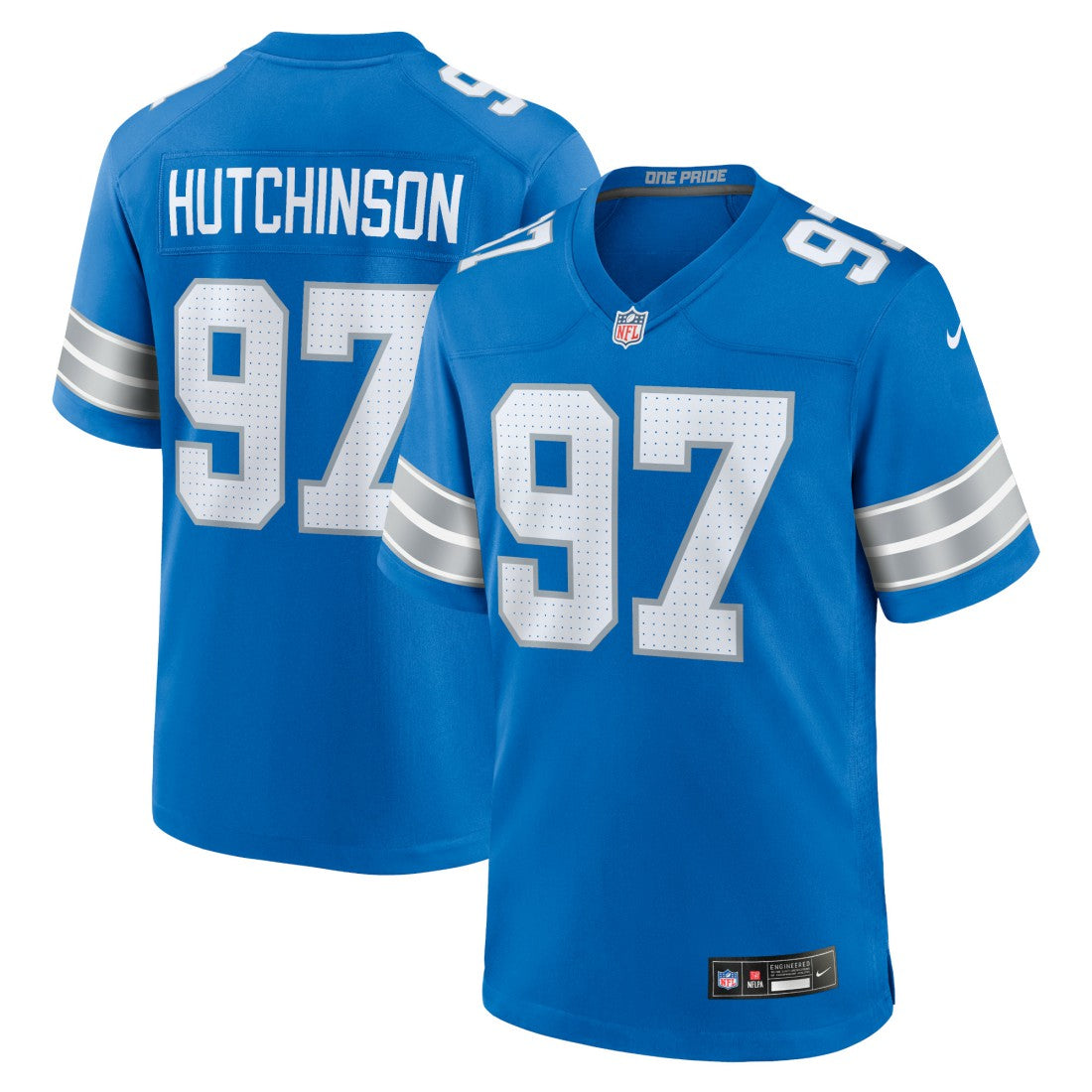 Nike Aidan Hutchinson Detroit Lions Game Jersey Blue