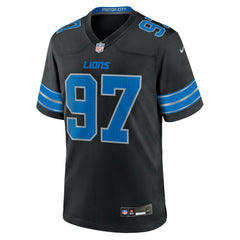 Nike Aidan Hutchinson Detroit Lions 2nd Alternate Game Jersey Black