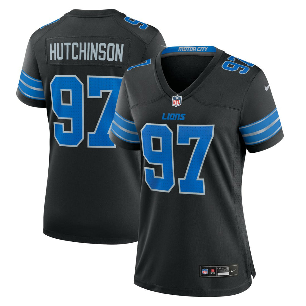 Nike Aidan Hutchinson Detroit Lions Women's 2nd Alternate Game Jersey Black