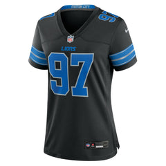 Nike Aidan Hutchinson Detroit Lions Women's 2nd Alternate Game Jersey Black