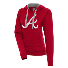 Atlanta Braves Antigua Women's Victory Pullover Hoodie - Red - MLB Online