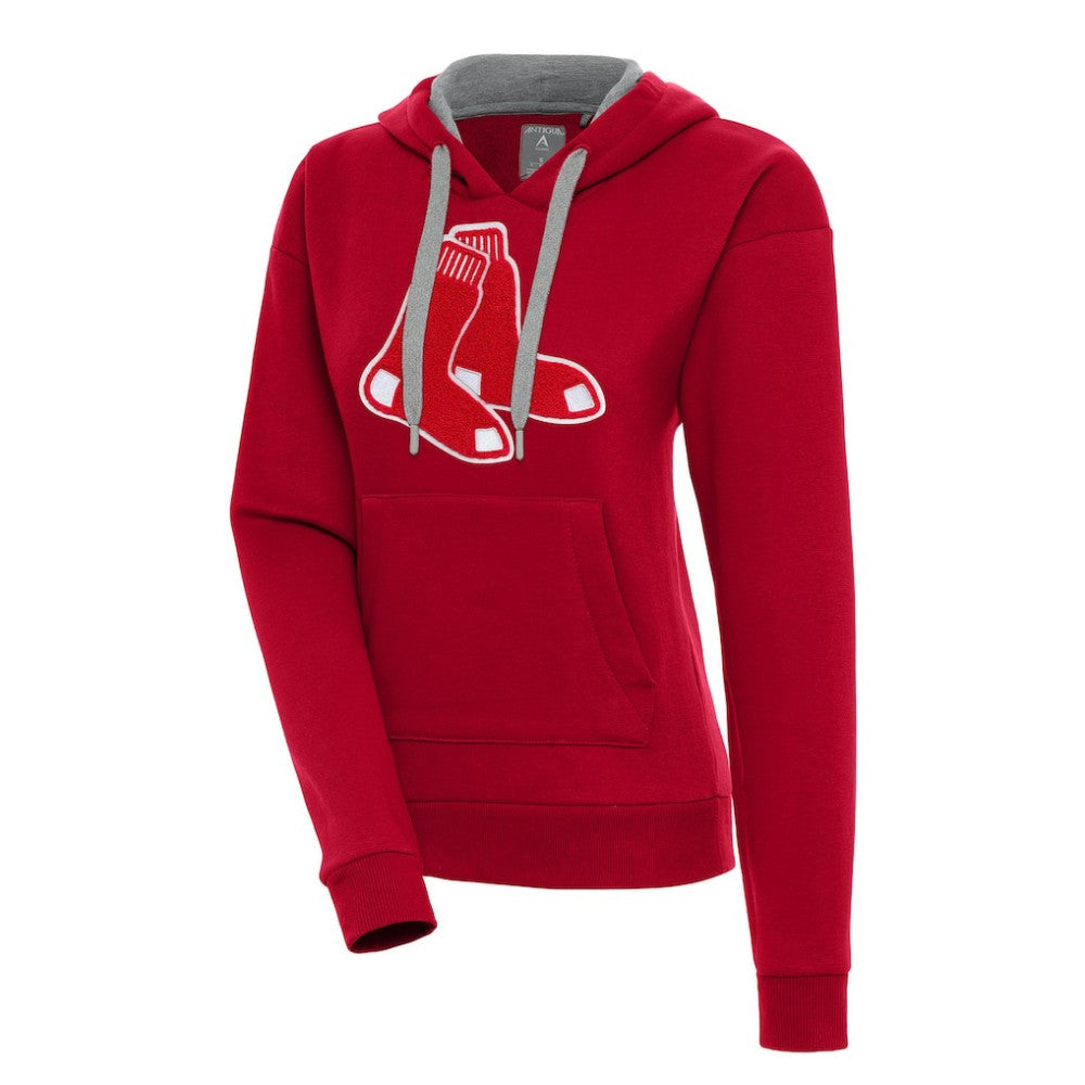 Boston Red Sox Antigua Women's Victory Pullover Hoodie - Red - MLB Discount