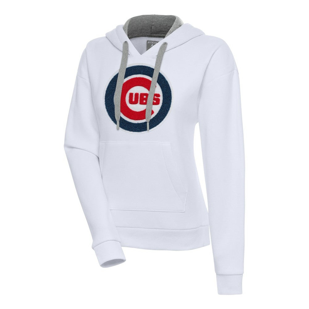 Chicago Cubs Antigua Women's Victory Pullover Hoodie - White - MLB Online