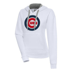 Chicago Cubs Antigua Women's Victory Pullover Hoodie - White - MLB Online