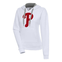 Philadelphia Phillies Antigua Women's Victory Pullover Hoodie - White - MLB Lifestyle