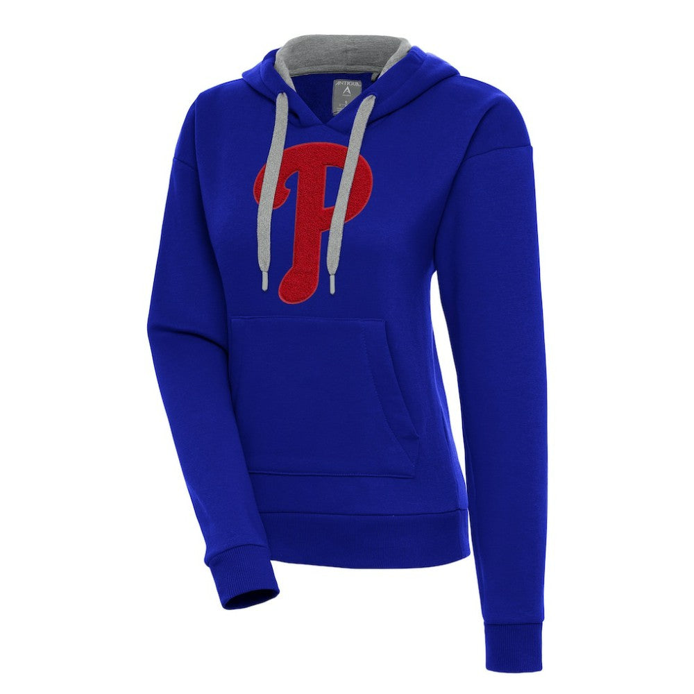 Philadelphia Phillies Antigua Women's Victory Pullover Hoodie - Royal - MLB on Sale
