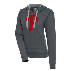 Philadelphia Phillies Antigua Women's Victory Pullover Hoodie - Charcoal - MLB Online