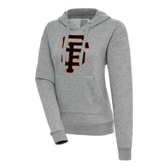 San Francisco Giants Antigua Women's Victory Pullover Hoodie - Heather Gray - MLB Discount