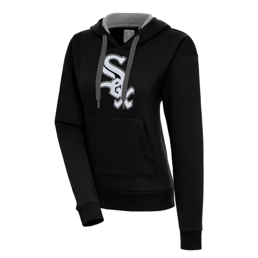 Chicago White Sox Antigua Women's Victory Pullover Hoodie - Black - MLB on Sale