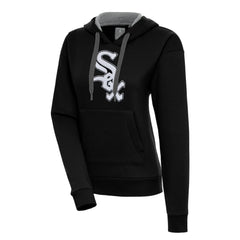Chicago White Sox Antigua Women's Victory Pullover Hoodie - Black - MLB on Sale