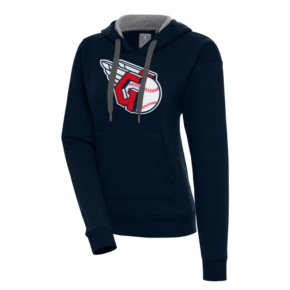 Cleveland Guardians Antigua Women's Victory Pullover Hoodie - Navy - MLB on Sale