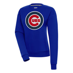 Chicago Cubs Antigua Women's Victory Chenille Pullover Sweatshirt - Royal - MLB Online