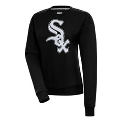 Chicago White Sox Antigua Women's Victory Chenille Pullover Sweatshirt - Black - MLB Online