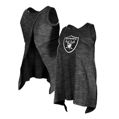 Las Vegas Raiders New Era Women's Plus Size Space Dye Active Tank Top Black