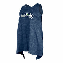 Seattle Seahawks New Era Women's Plus Size Space Dye Active Tank Top College Navy
